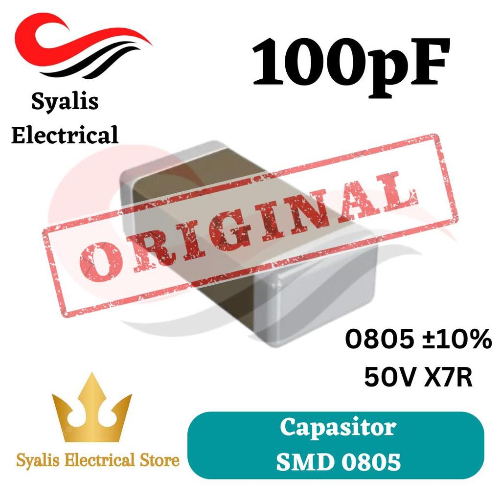 Kapasitor 0805 100pf Capasitor 100 pf SMD [ Syalis ]