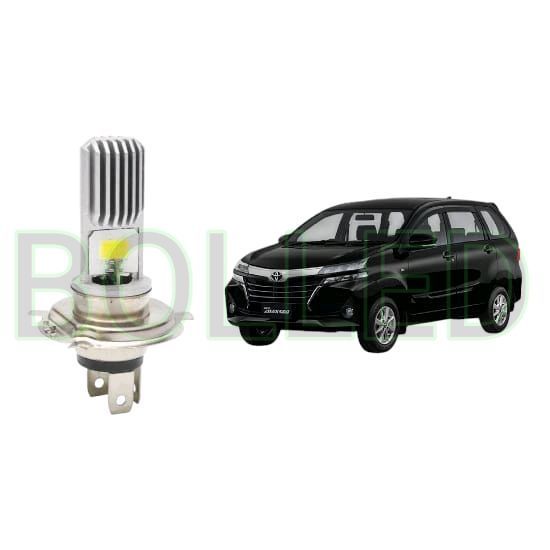 2pcs Lampu Utama LED H4 COB Mobil Toyota Grand New Avanza BLD