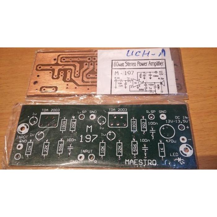 PCB TDA2003 TDA 2003 Stereo Bahan Pertinax BERKUWALITAS...