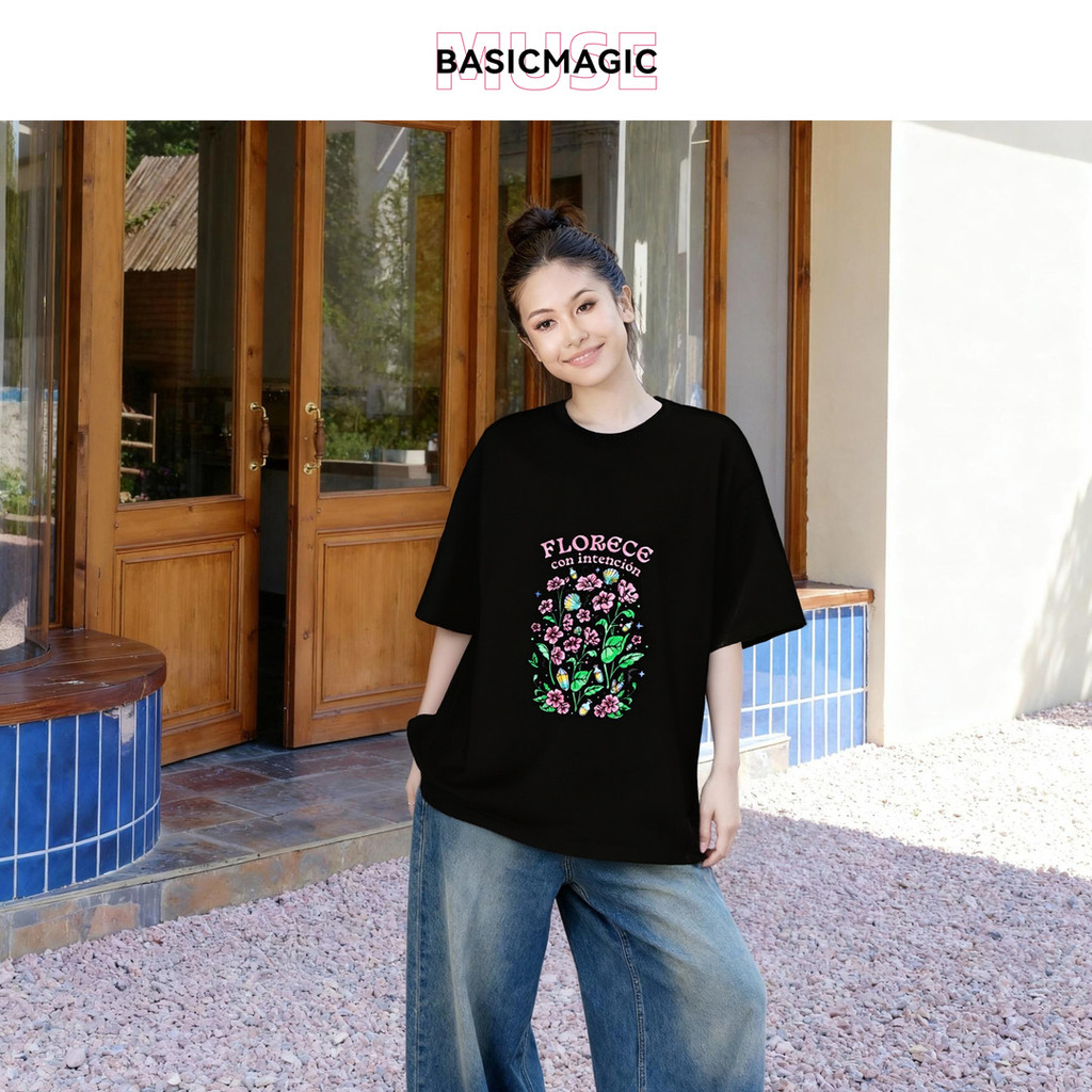 Kaos Longgar Hitam dengan Cetakan Bunga kain katun polos premium
casual shirt
Gaya Harian Trendy
kao