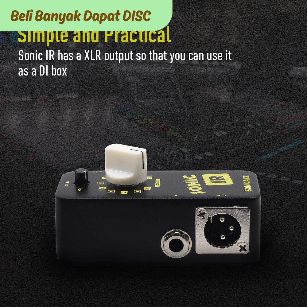 TTN IR Speaker Cabinet Simulator Impulse Response Loader Guitar Bass Effects Pedal QSS12