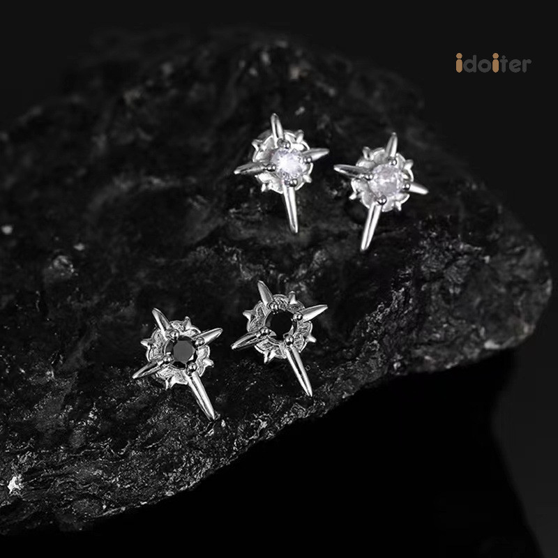 SJ11-07 High-end Versatile North Star Earrings Trendy Niche Cool Style Simple