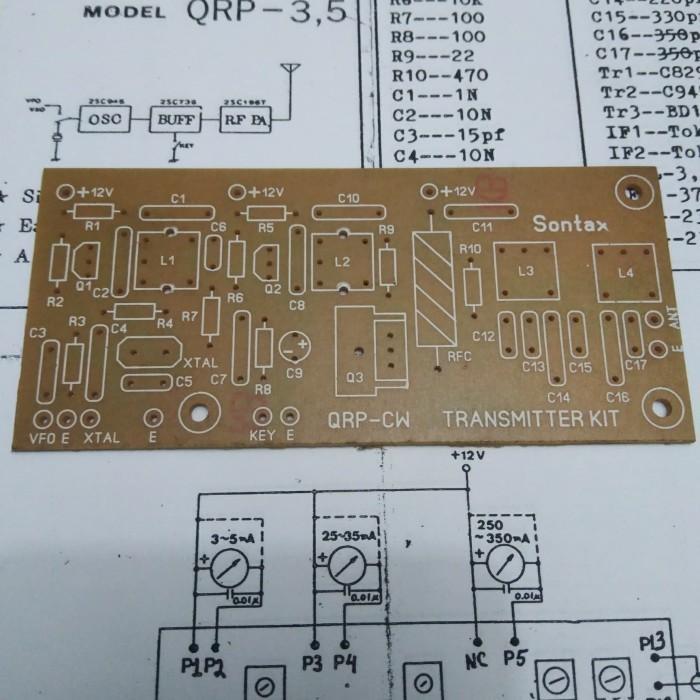 pcb pemancar hf cw qrp am 5watt ...Eletronik