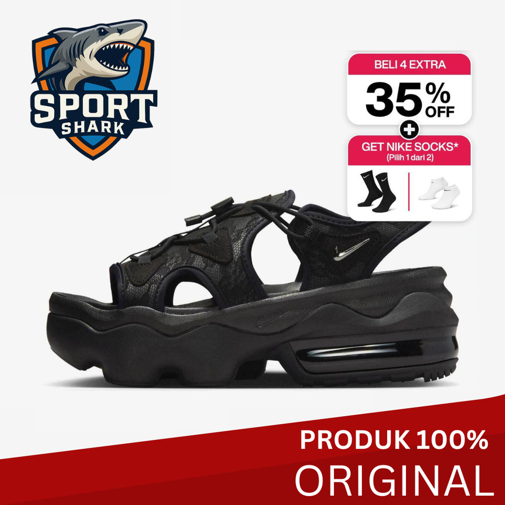 Nike Sandal Wanita Air Max Koko - Black Berkualitas Tinggi Original Slide Branded Sporty Sneakers Or