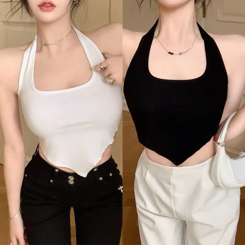 AW  BR390 Tanktop Bra Leher Tanktop Bra Crop Korean Sexy Style