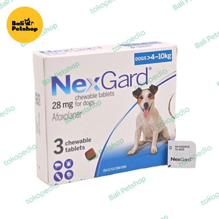OBAT KUTU ANJING NEXGARD 4-10 KG
