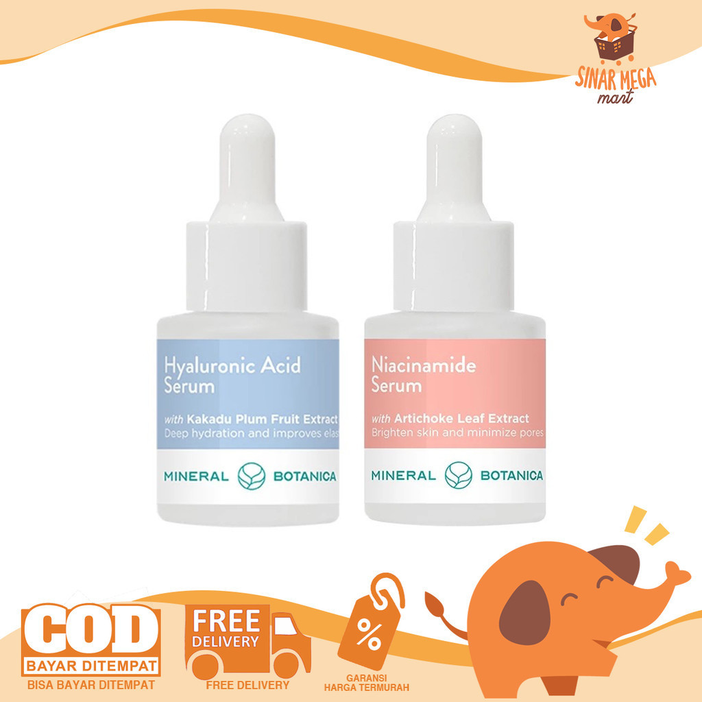 Mineral Botanica Serum 20ml - Skincare Perawatan Wajah Hyaluronic Acid / Niacinamide