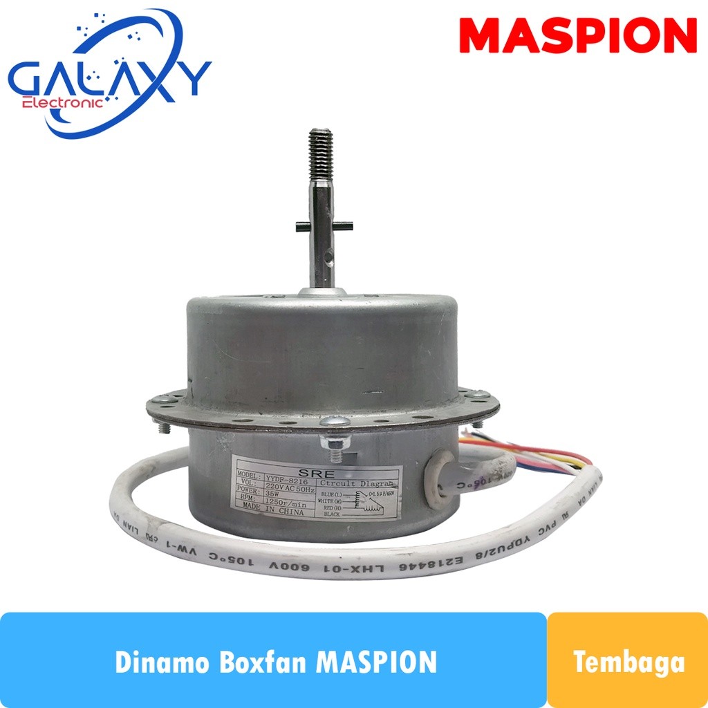 Dinamo Box Fan MASPION Tembaga Dinamo Kipas Kotak Lilitan Tembaga