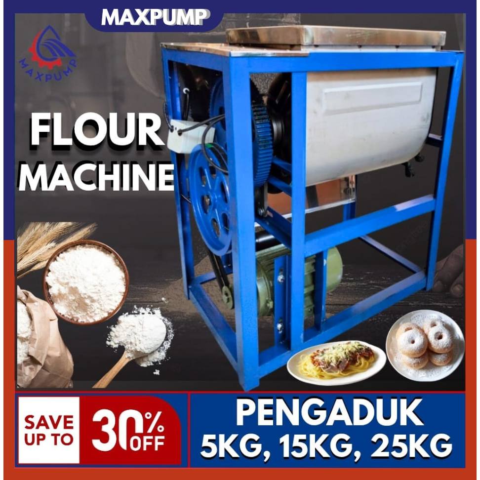 MAXPUMP HMJ-15KG Machine Series Mesin Tepung-15kg Adonan Pengaduk adonan Terigu Tepung 1500watt Mesi