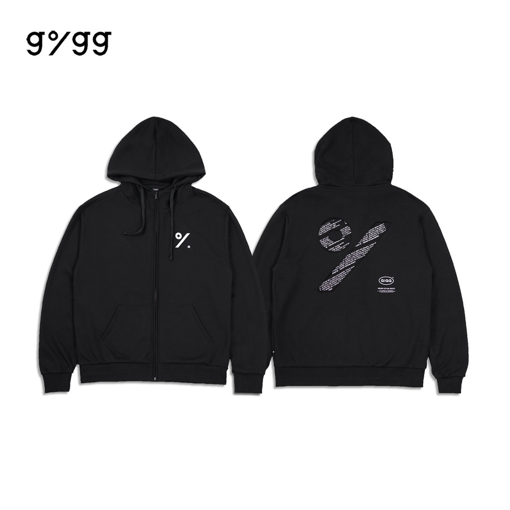 Gigg - Bondi - Sweater Hoodie Polos Pria  Cowok  - Hoodie Jumper - Jaket Hitam