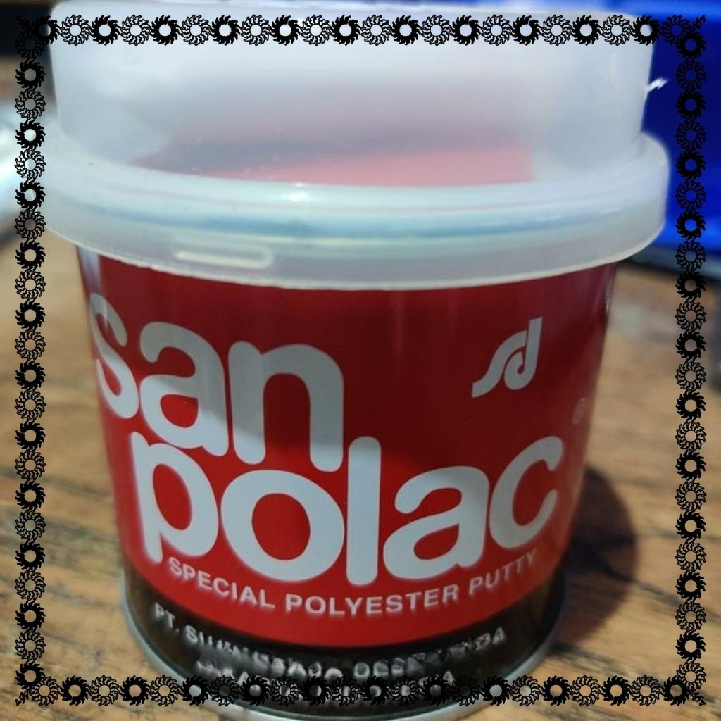 dempul sanpolac 1/4kg/dempul besi