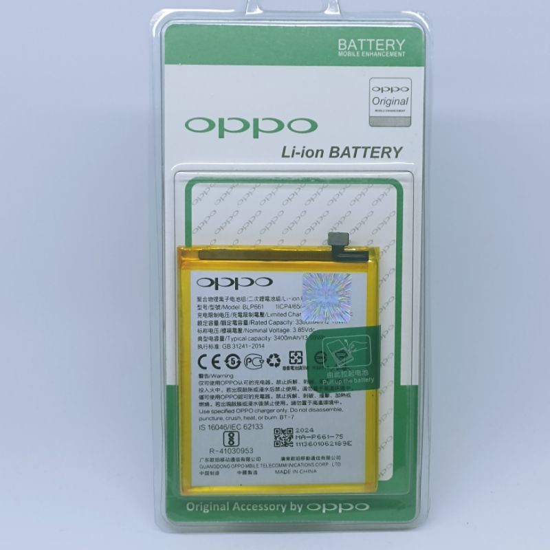 BATRAI BATRE  OPPO F7 KODE BATRE (BLP-661) ORIGINAL