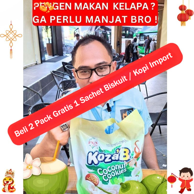 Kue Bangkit | Kue Wafer Murah Snack Grosir Import Malaysia | Koza'B Coconut Cookies Pmn Biscuit