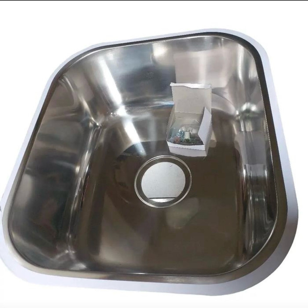 Bak Cuci Piring / Sink Cuci Piring Kotak Stainless Tebal 1 Lubang Undermount (Baru) - CJS