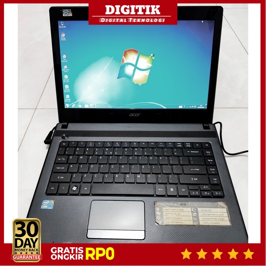 DIGITIK - Laptop Acer Aspire 4739 Core i3 14inch HDD 500GB