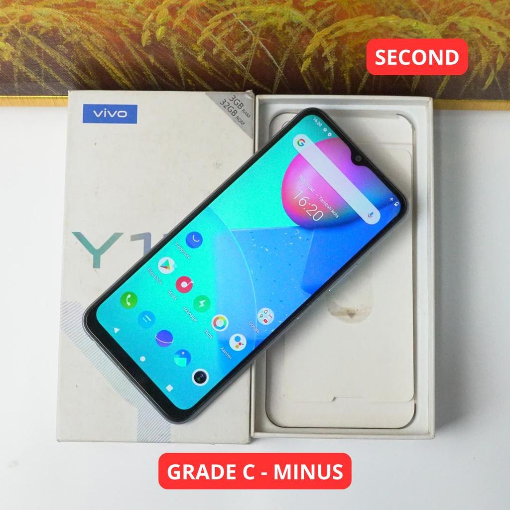 VIVO Y12S 3/32 GB GRADE C - MINUS HP SECOND ORIGINAL SINAR MUTIARA CELL
