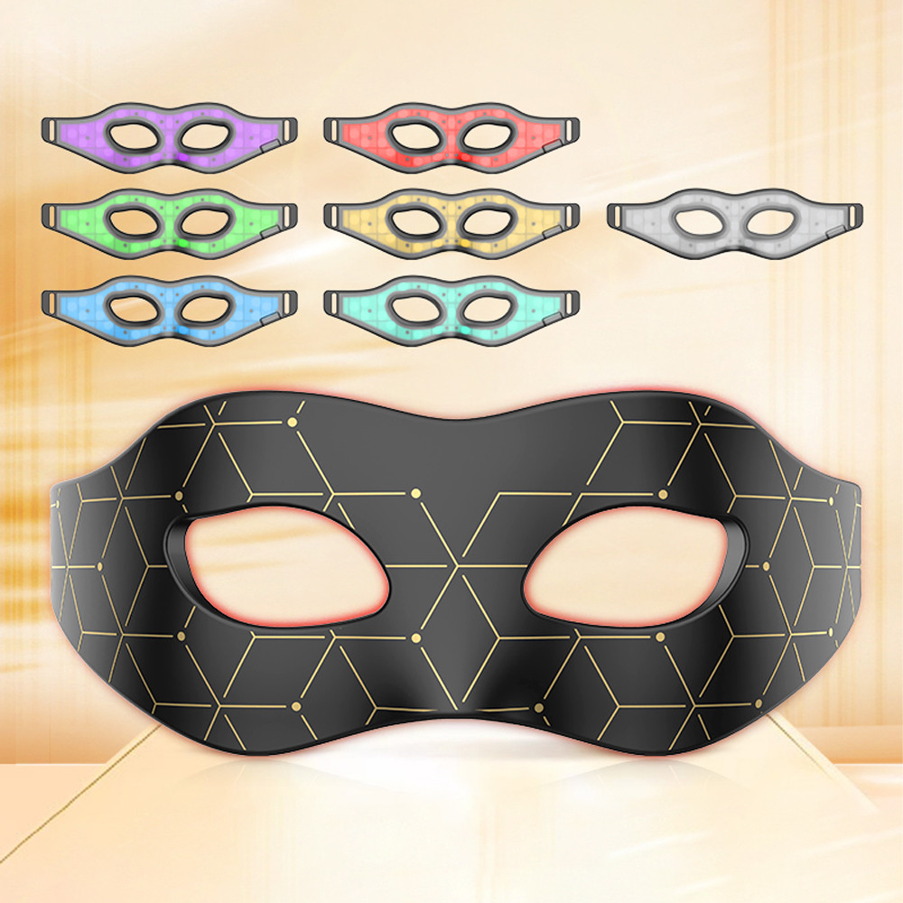 Red Light Silicone Eye Mask 7 Colors LED Photon Flexible Eyes Mask Relieves Eye Fatigue Anti-Wrinkle