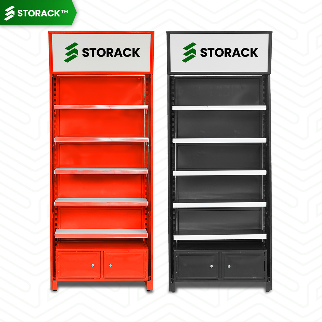 STORACK Rak Rokok/Kosmetik Besi Kuat Neon Box