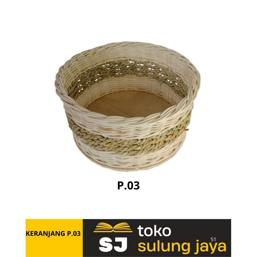 KERANJANG P.03 | KERANJANG ROTAN BULAT | KERANJANG BUAH ROTAN