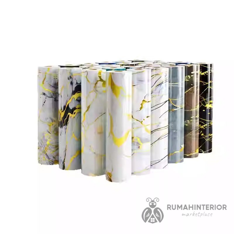 Rumah Interior marmer roll Stiker Dinding Marmer / Wallfoam Marmer pvc / Vinyl Marbel Sticker / lata