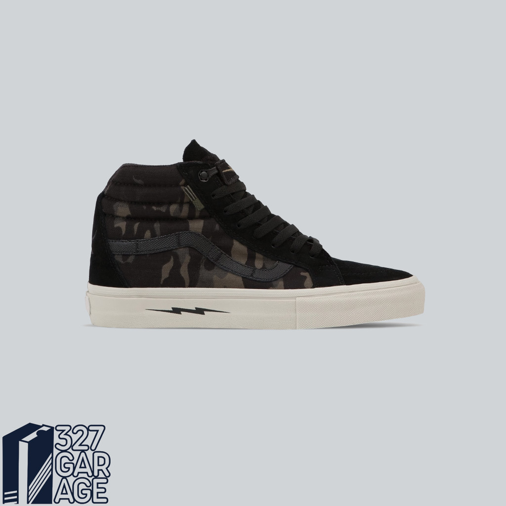 Sepatu Sneakers Vans Sk8 Hi Notchback Defcon Multicam Jungle Black  Original Authentic BNIB Unisex