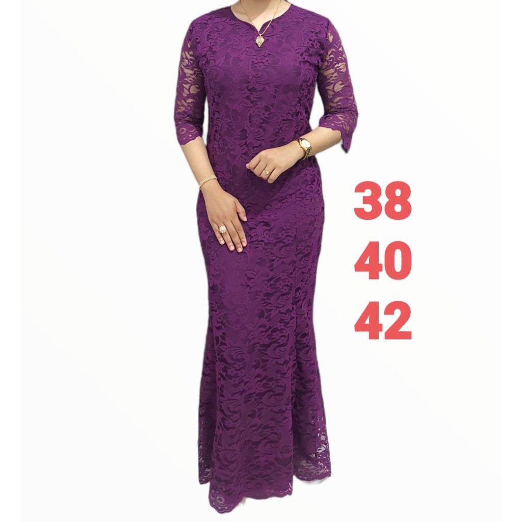WF Stelan Kebaya Brokat Renda Rok Panjang Full Puring