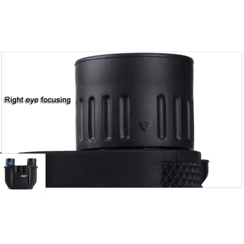 COMET Binoculars 10X25 Long Range Pocket HD Telescope Folding Compact Bak4 Prism Binocular Optical S