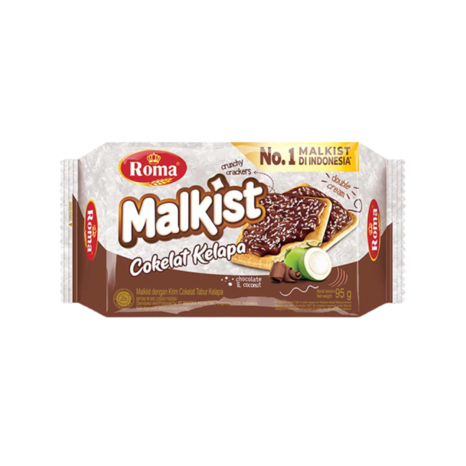 Roma Biskuit Malkist Cokelat Kelapa 95 gr
