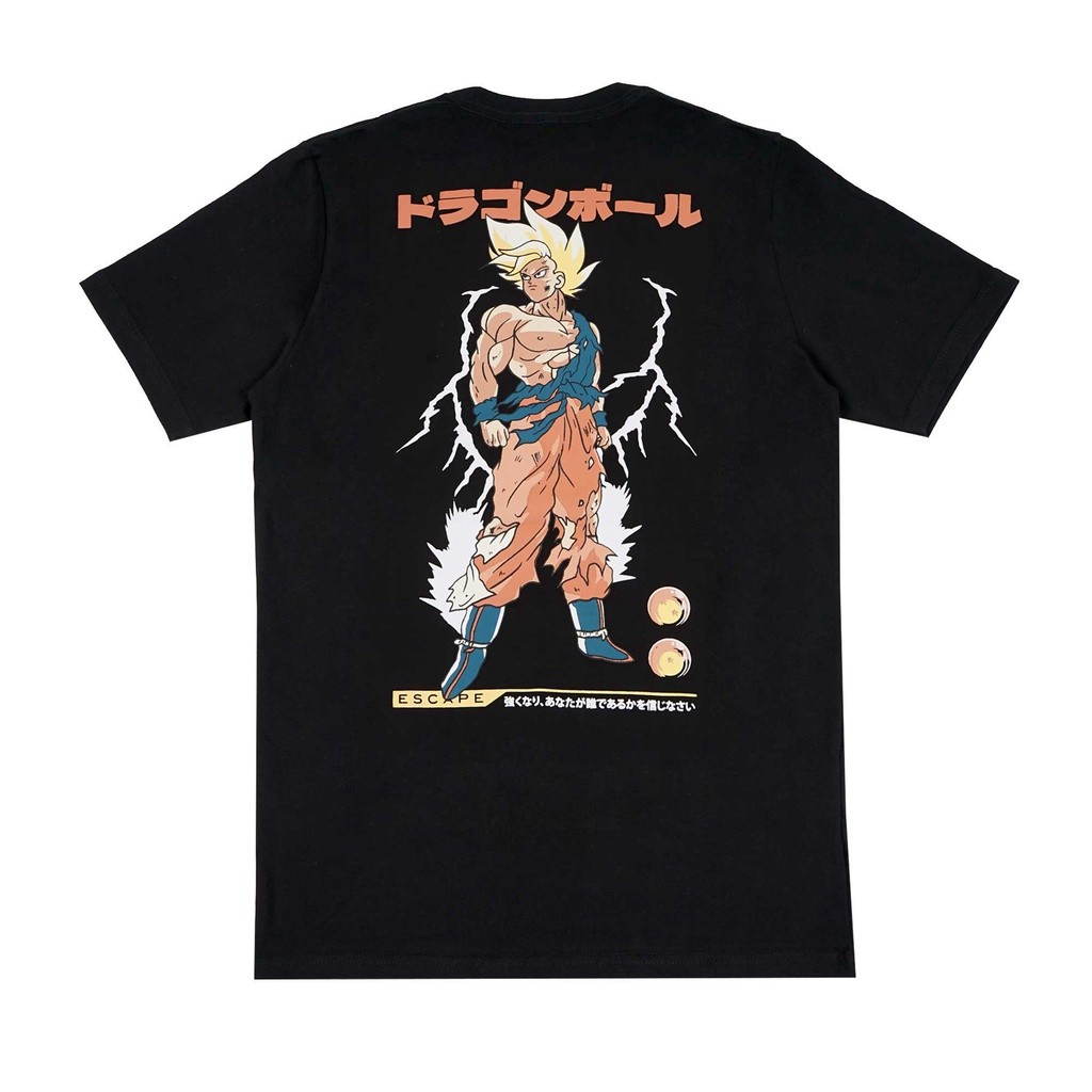 (COD) Escaperfect T-shirt Anime Goku - Black Kaos Pria