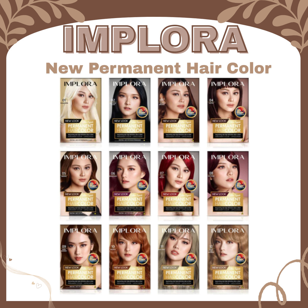 Implora New Permanent Hair Color/Pewarna Rambut