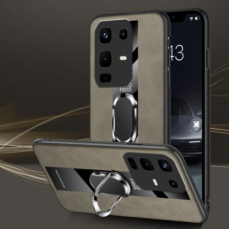 For Infinix Note 50 Pro Plus 50X 50S case Combines Suede Leather + Hybrid Hard Soft Shell Anti-Scrat