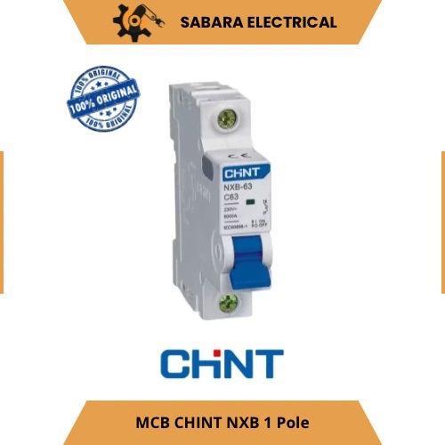 MCB Chint NXB-63 1P 6kA (1A 2A 4A 6A 10A 16A 20A 25A 32A 40A 50A 63A) Original MCB PLN Asli Anti Jeg
