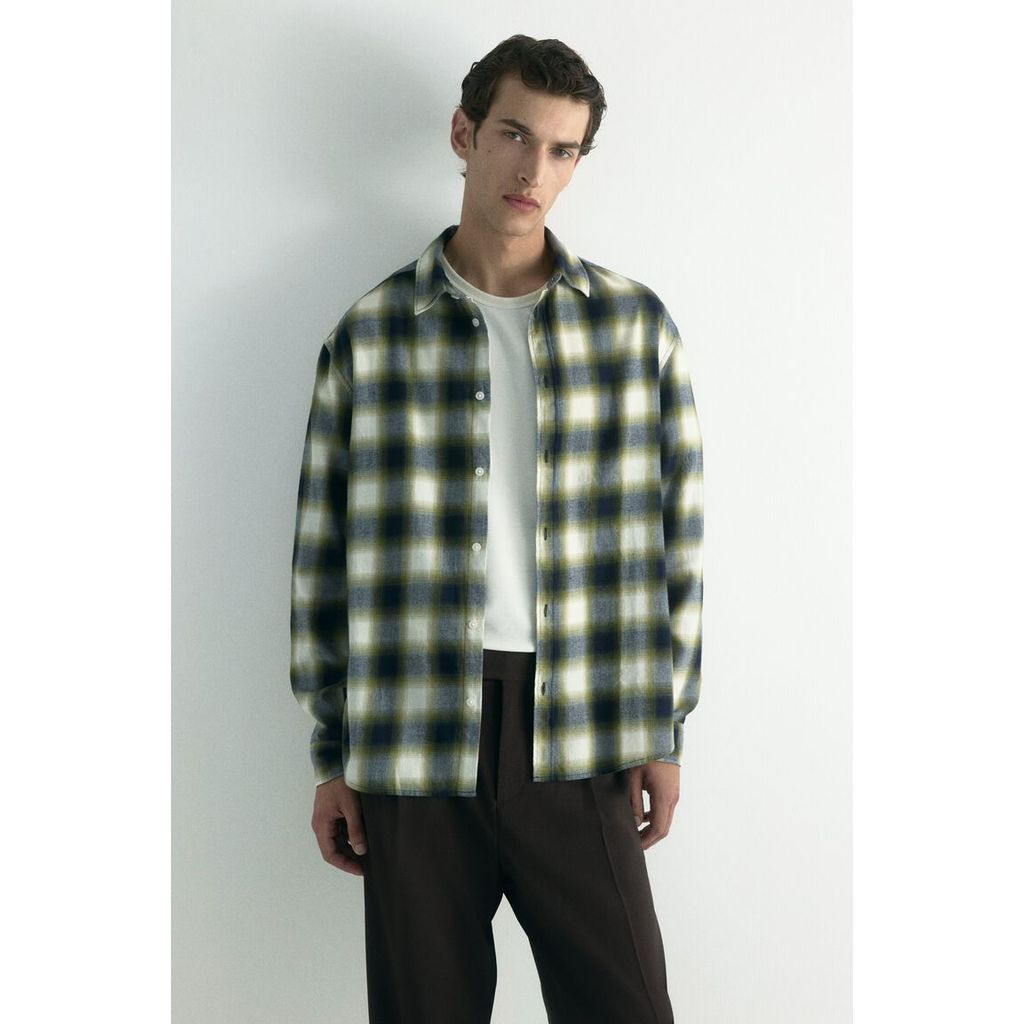 H&M Pria Kemeja Flanel Longgar 1289476