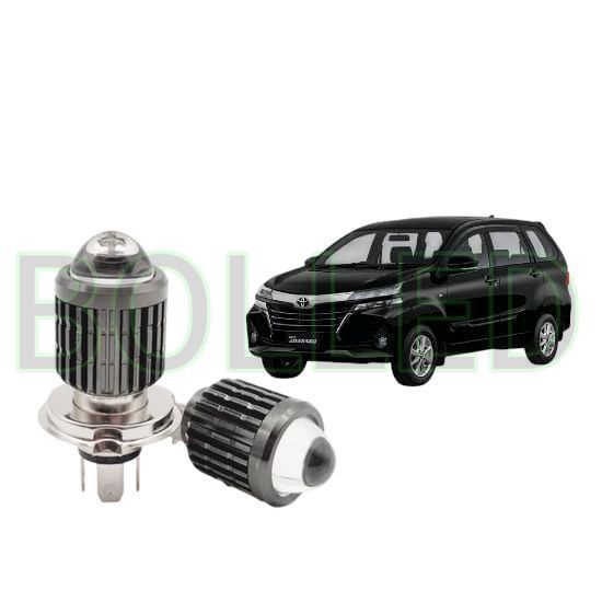 2pcs Lampu Utama LED H4 Laser Putih Mobil Toyota Grand New Avanza BLD