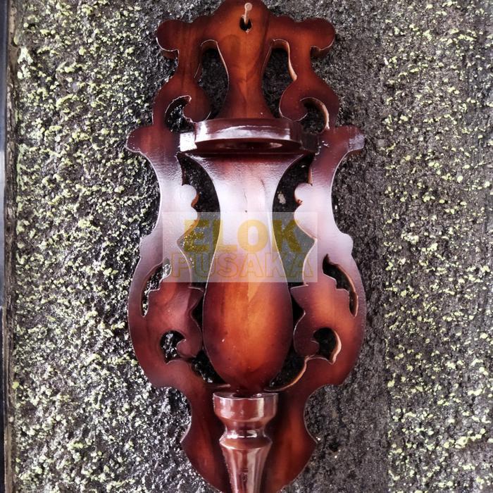 blawong pusaka bethok & pusaka patrem - plitur coklat, blawong bethok