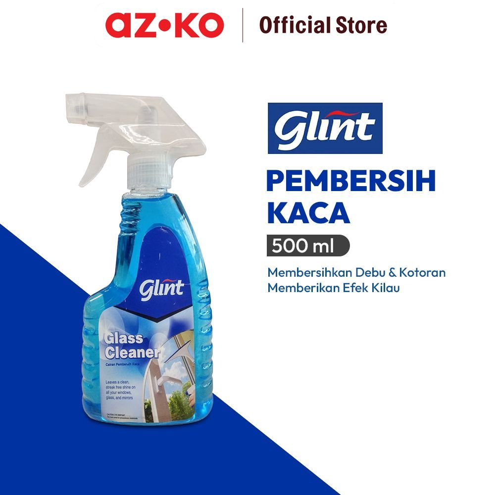 AZKO Glint 500 ml Cairan Pembersih Kaca Liquid Window Cleaner Perlengkapan Kebersihan Penghilang Nod