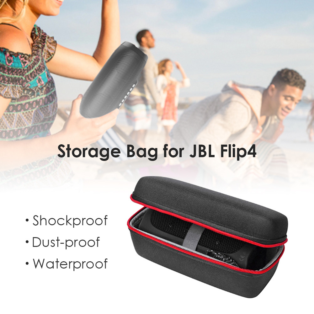 Waterproof Hard Shell Speaker Carrying Case for JBL Flip 4 Portable Bluetooth-compatible Speaker Dus