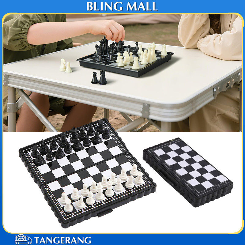 13 * 13 cm Papan Catur Lipat Magnet Ringan Dan Praktis Papan Catur Lipat Plastik Mudah Di Bersihkan 