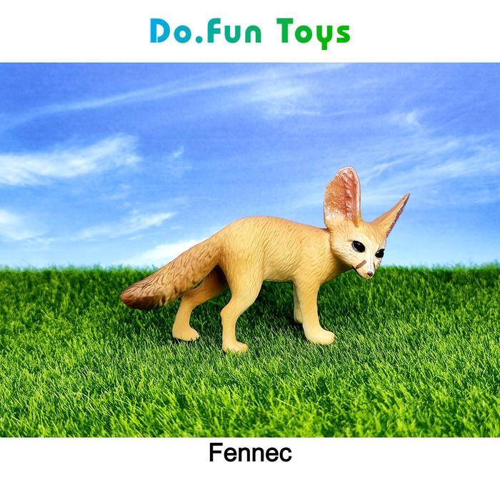 "TNKSYU" - Fennec Fox Animal Figure / Mainan Miniatur Rubah Fennec - Fennec Mainan