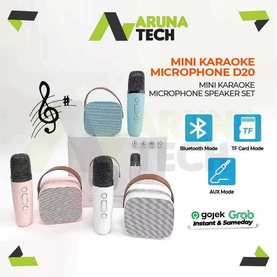 MINI KARAOKE MICROPHONE D20-K1 SPEAKER SET BLUETOOTH