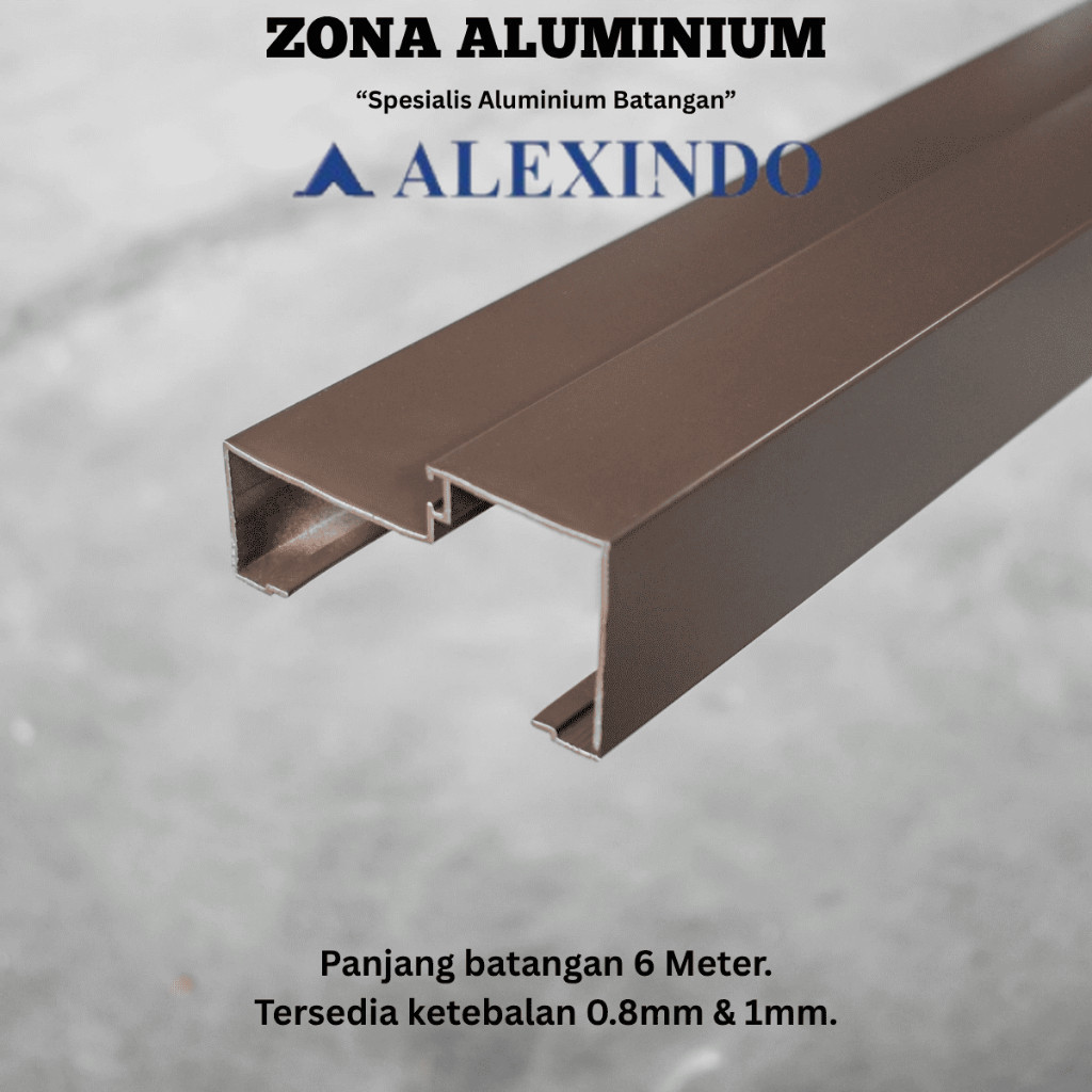 ALEXINDO Aluminium Batangan 0504 Kusen Pintu 3 Inch