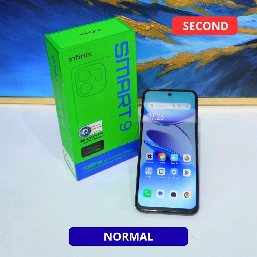 INFINIX SMART 9 4/128 GB HP SECOND ORIGINAL SINAR MUTIARA CELL
