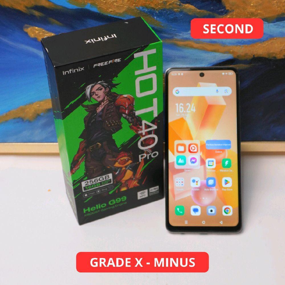 INFINIX HOT 40 PRO 12/256 GB GRADE X - MINUS HP SECOND ORIGINAL SINAR MUTIARA CELL