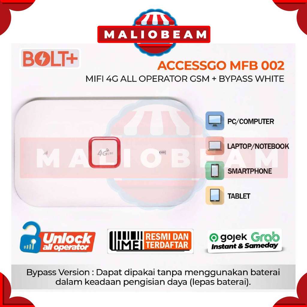 Mifi bolt 4g orginal baru + bypass