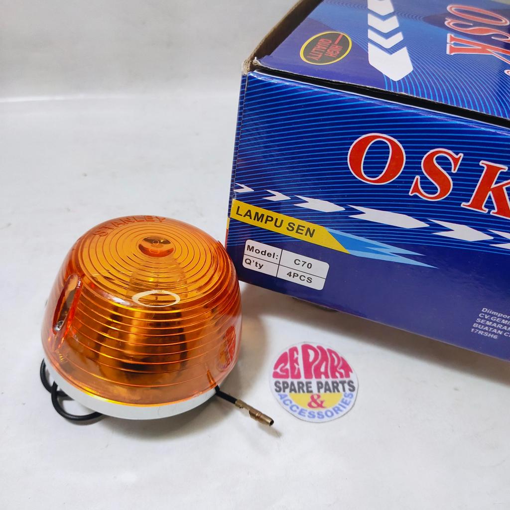[3E Parts & Acc]  Lampu sen C70 MK3 Depan Sein Riighting Honda bebek unyil  Barang Langka