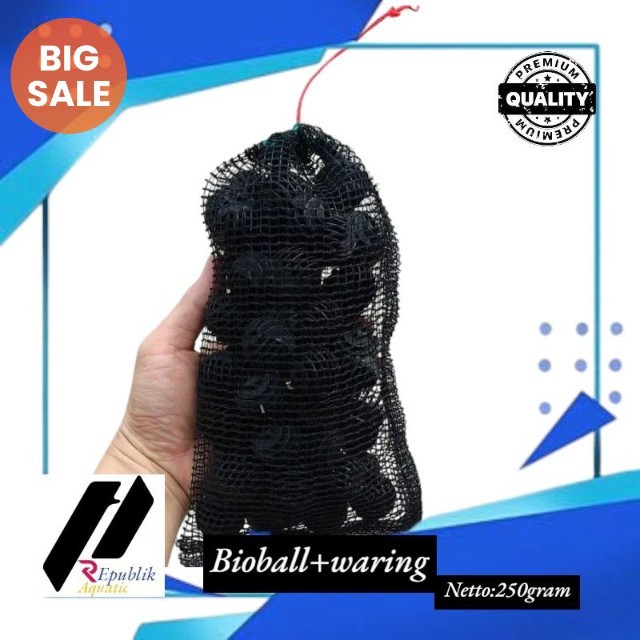 Bioball golf plus waring 250 gram / bioball golf / bioball / media filter / media filter aquarium / 