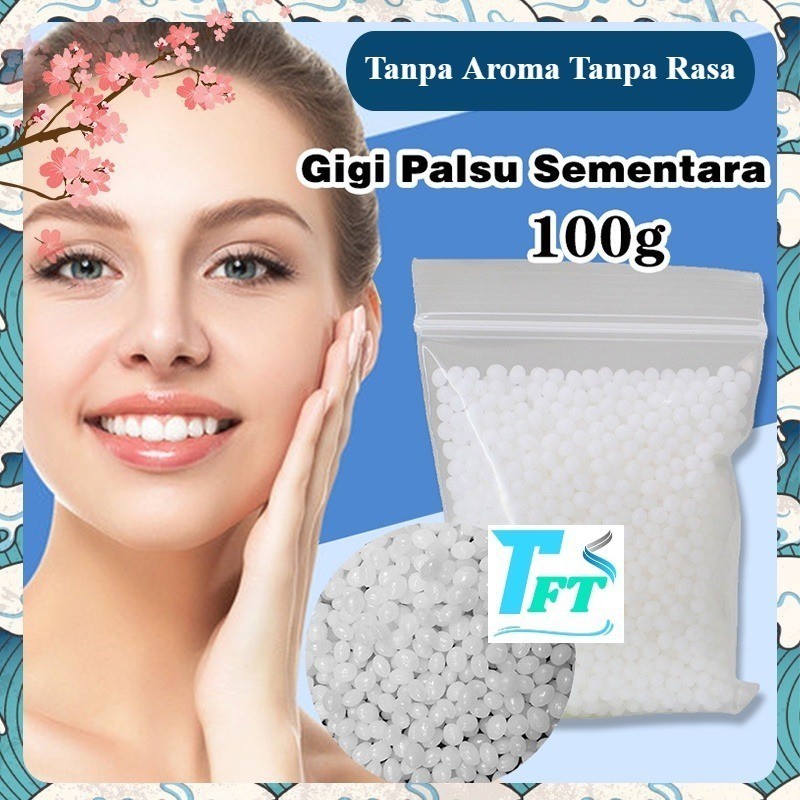 100GR!!Temptooth Gigi Palsu Sementara Temporary Tooth Penambal Gigi Patah Renggang Tanpa rasa pahit 