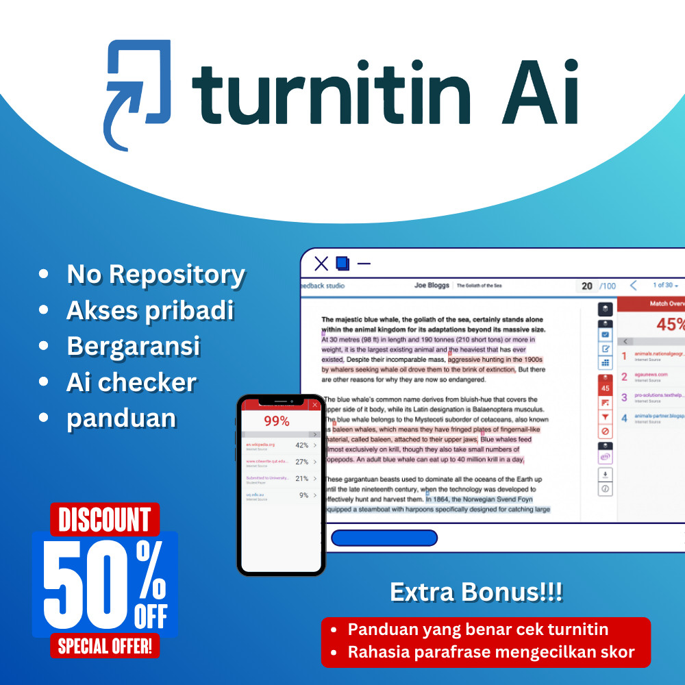 Turnitin Ai Detection Instructor Akses Pribadi Full Garansi