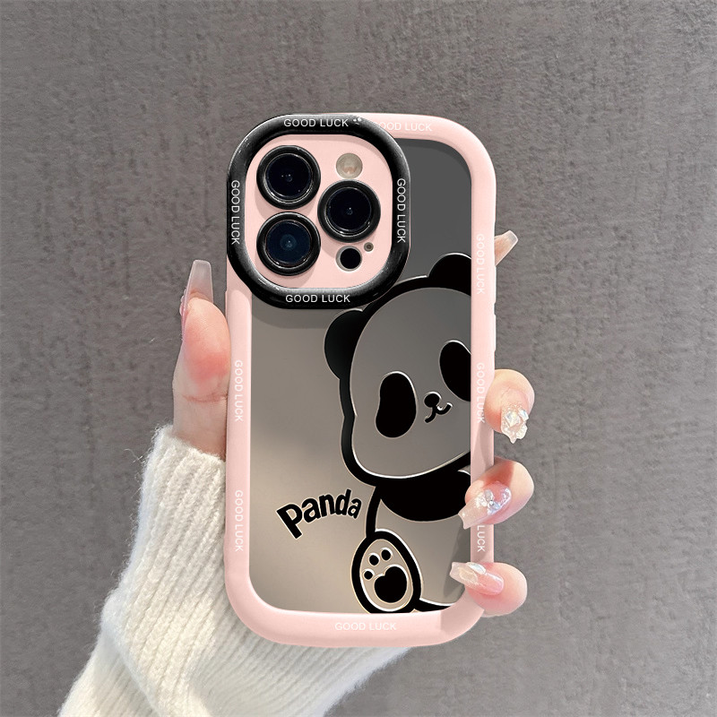 PFK846 panda untuk case oppo A55 A57 A57E A57S A58 A60 A74 A77 A77S A78 A79 A93 A94 A95 RENO4F 5F 6L