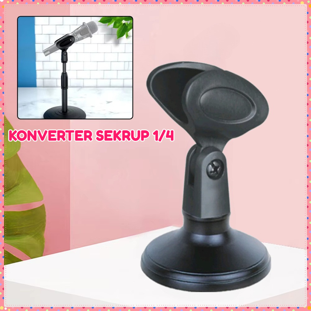 Stand Mic Meja Table Stand Mic Tiang Mic Pendek Untuk Mikrofon Kabel Nirkabel